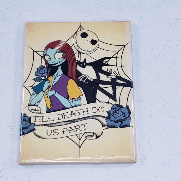 Nightmare Before Christmas Magnet Till Death Do Us Part Kitchen Fridge Vintage - Picture 1 of 4